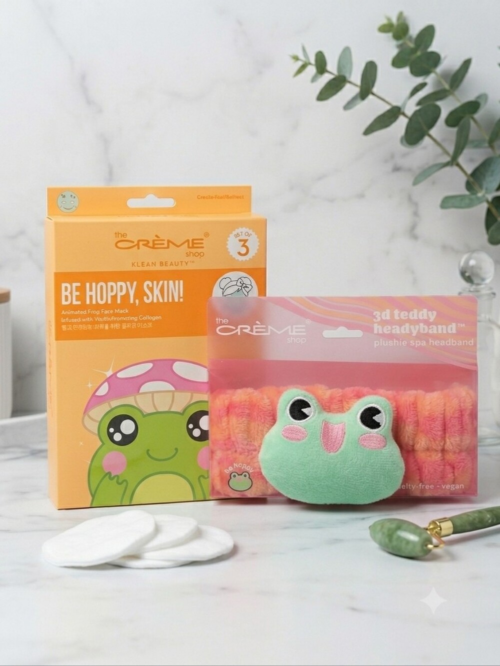 The Creme Shop Frog Headband & Facemask Bundle